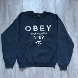 Obey Black Crewneck Sweater